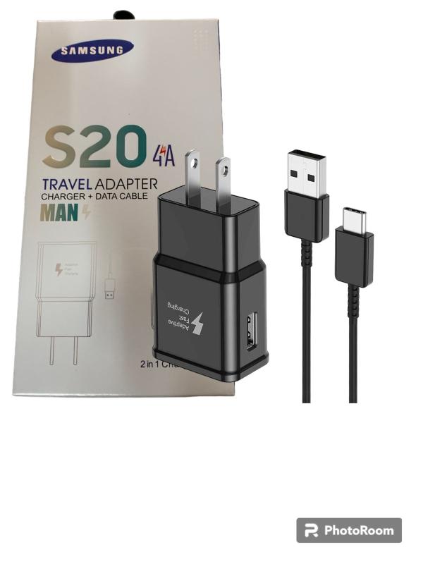CARGADOR SAMSUNG GALAXY S20 4a COLOR NEGRO