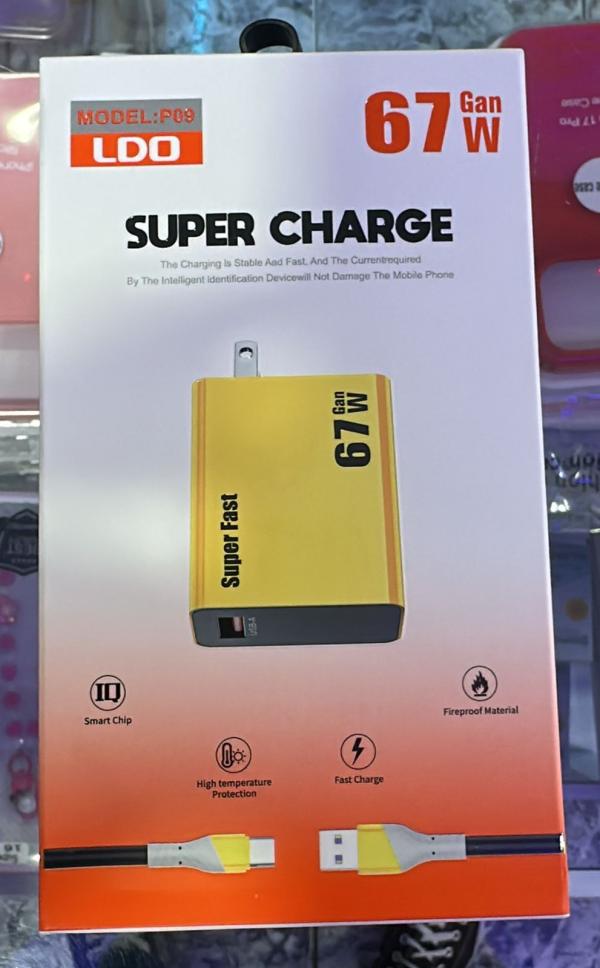 CARGADOR LDO SUPER FAST 67W