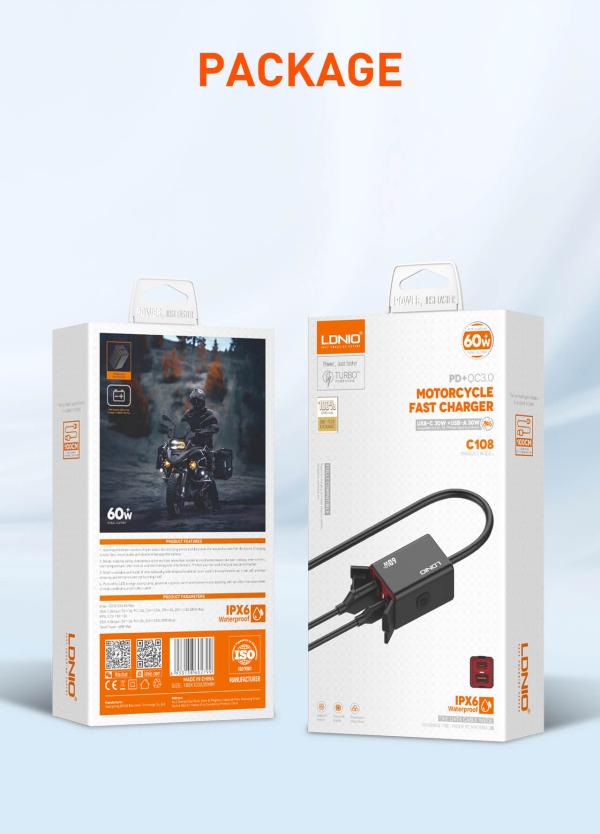 CARGADOR PARA MOTO CARGA RAPIDA
